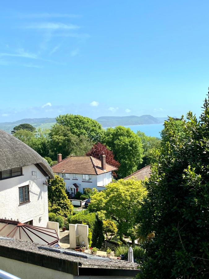 One Of The Best Properties In Lyme! Breathtaking Views Across The Whole Bay. 3 Stories With 2 Tier Veranda Around The Property. Sleeps 6 Lyme Regis Buitenkant foto